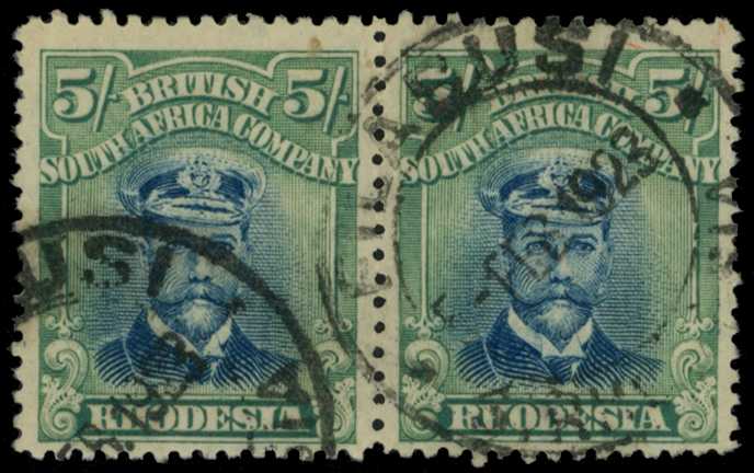 1918-21 5/- Head Die IIIB, perf 14, toned...