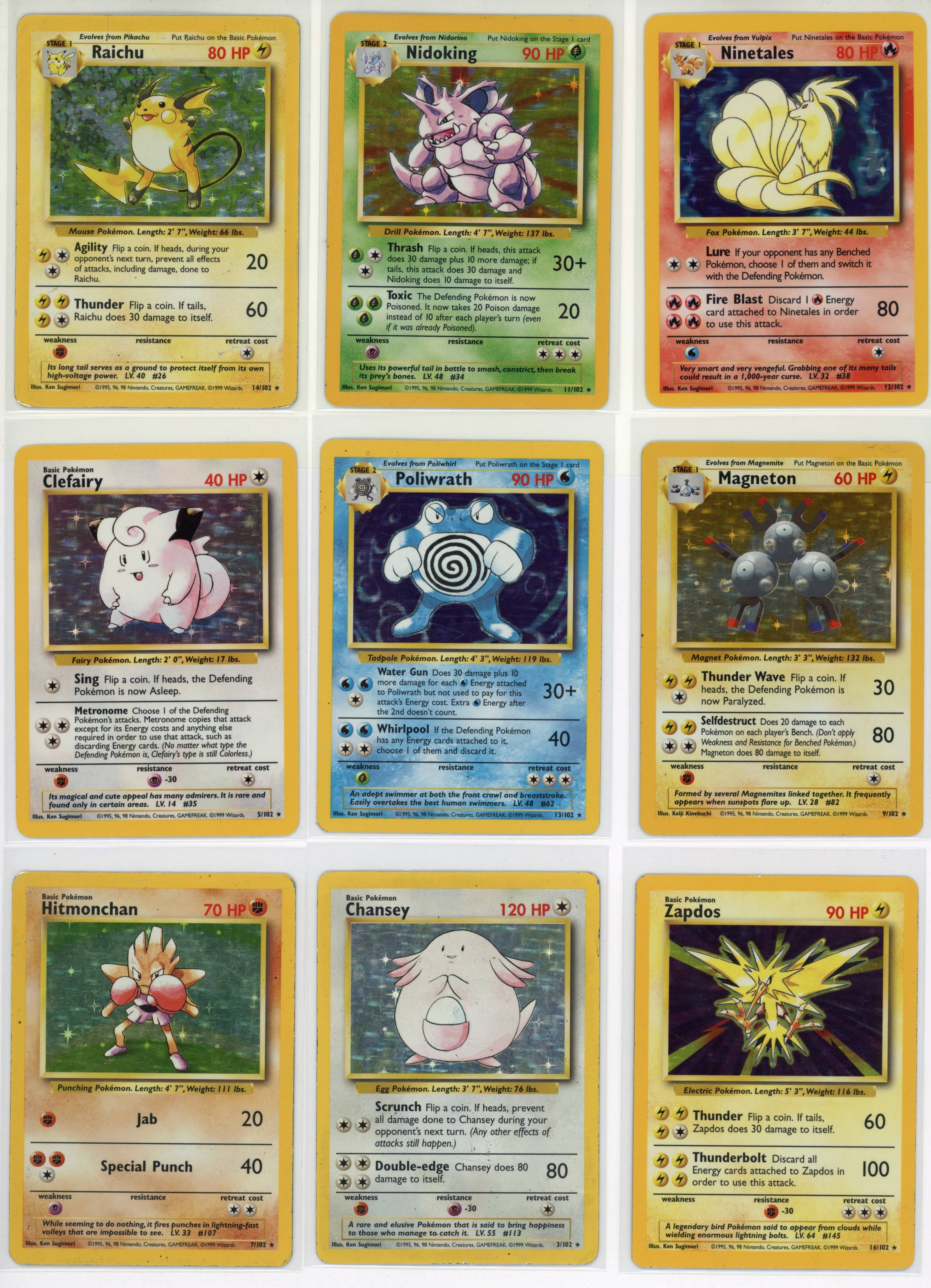 Base Set Partially Complete Set Inc. X15 Holos