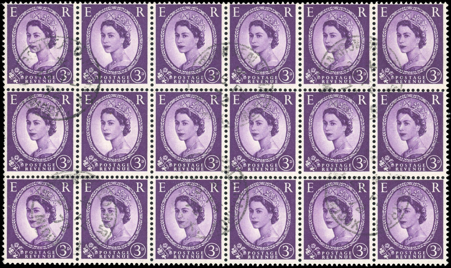 GB 1957-72 Dollis Hill trial 3d block used