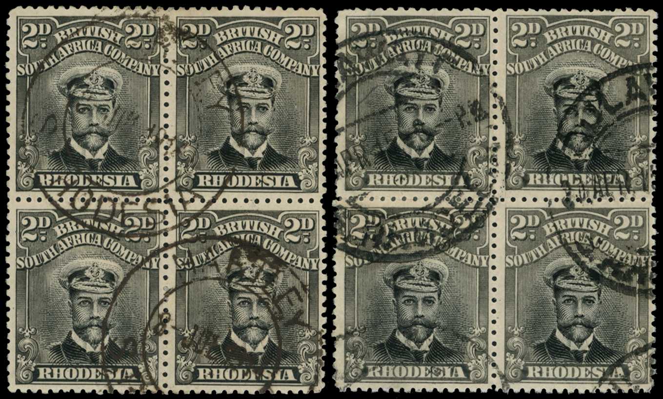 1913-17 2d Head Die II, perf 14. Two fine...