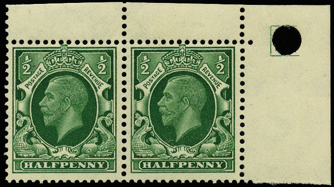 GB 1935 SG439var Mint "Horn" Variety