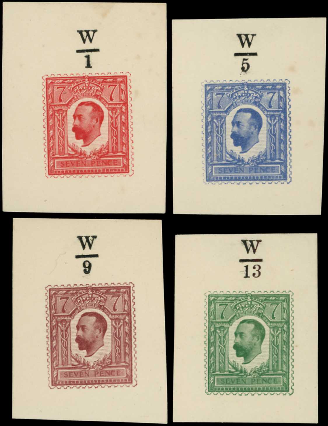 1911 7d Henschel half tone essays (Small...