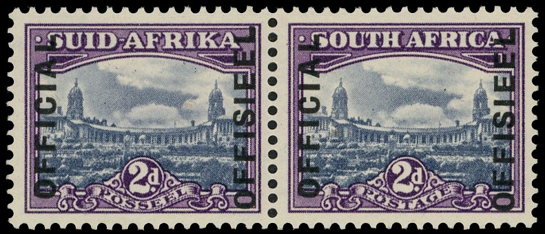 South Africa SG O35 pair mint
