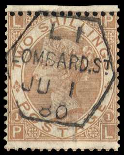 1880 2s Brown Pl.1. Superb used example...