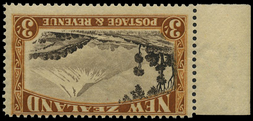 1936 3/- Single watermark inverted and...