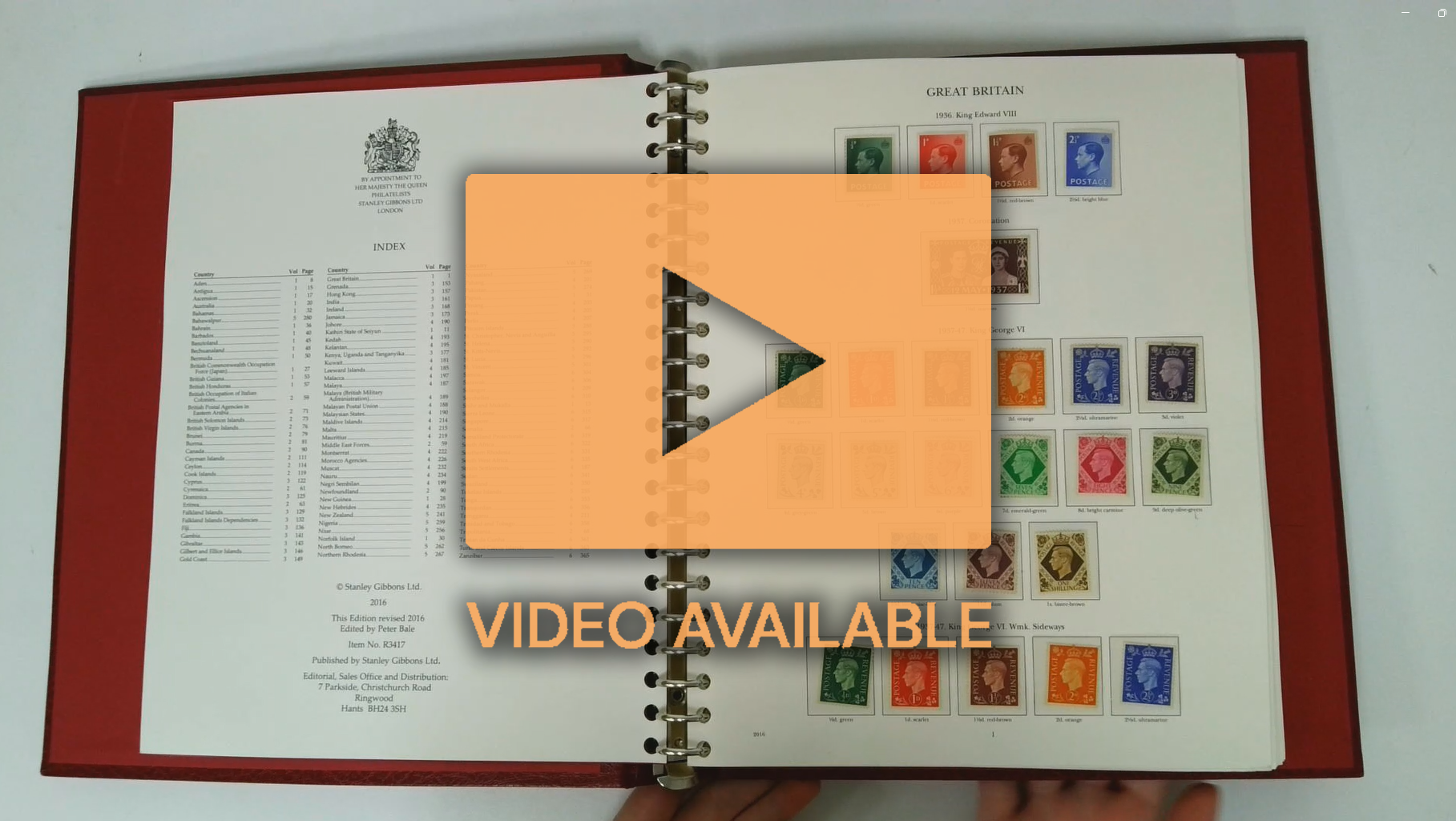 KG VI mint collection Aden to British Honduras + GB in SG binder with transparent mounts throughout