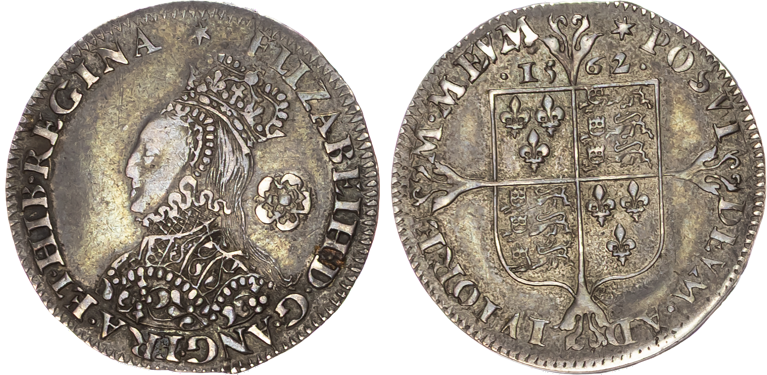 Elizabeth I (1558-1603) Threepence, 1562, mintmark star. 