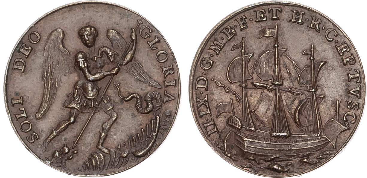 Jacobite, Henry IX Copper Pattern Touch Piece