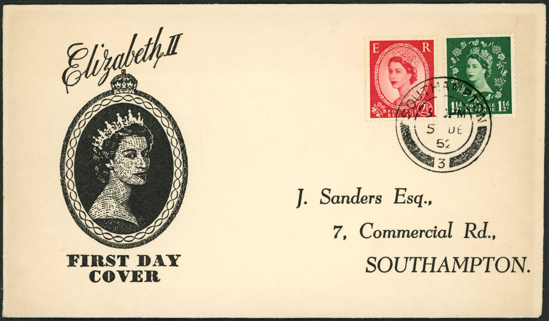 FIRST DAY COVERS: 1952-54 Tudor Crown...
