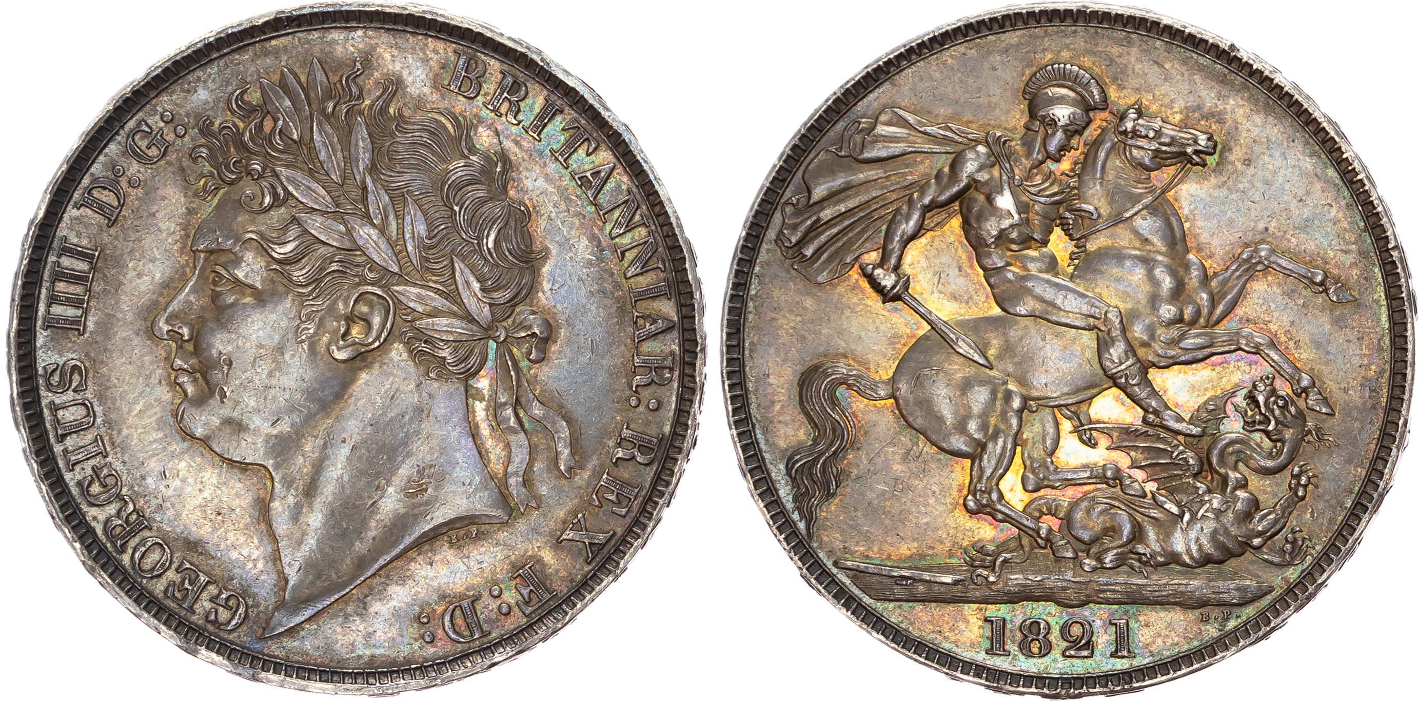 George IV (1820-1830), Crown, 1821 SECUNDO