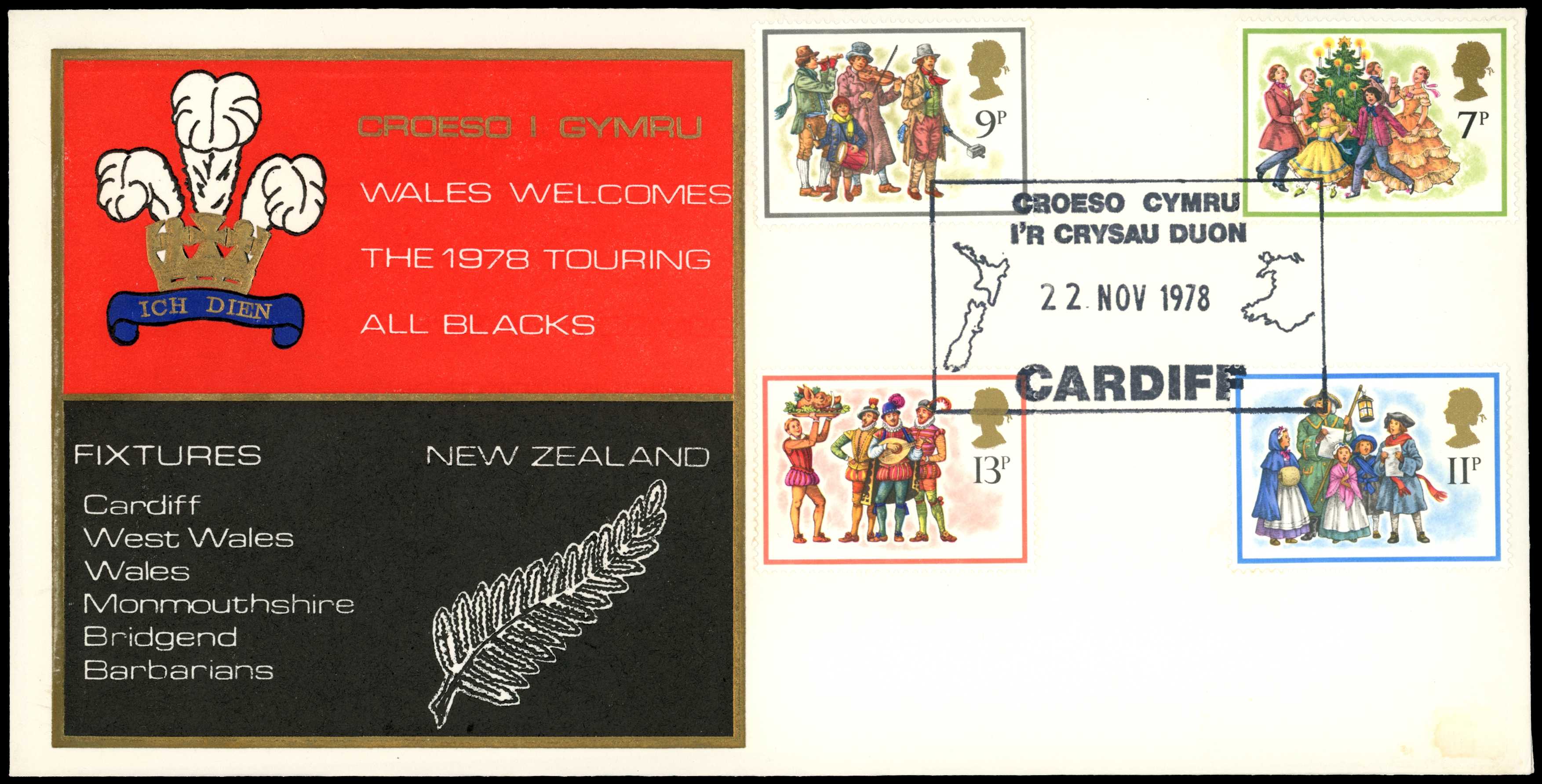 FIRST DAY COVERS: 1978 Christmas cancelled...