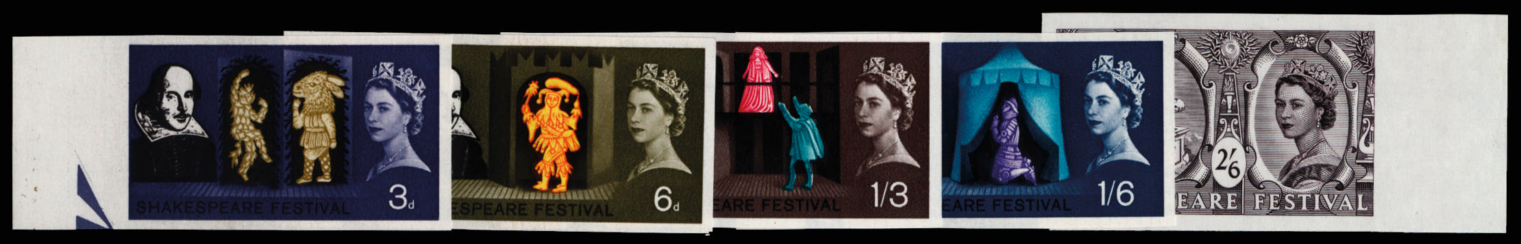 GB 1964 SG 646-50 imprimaturs