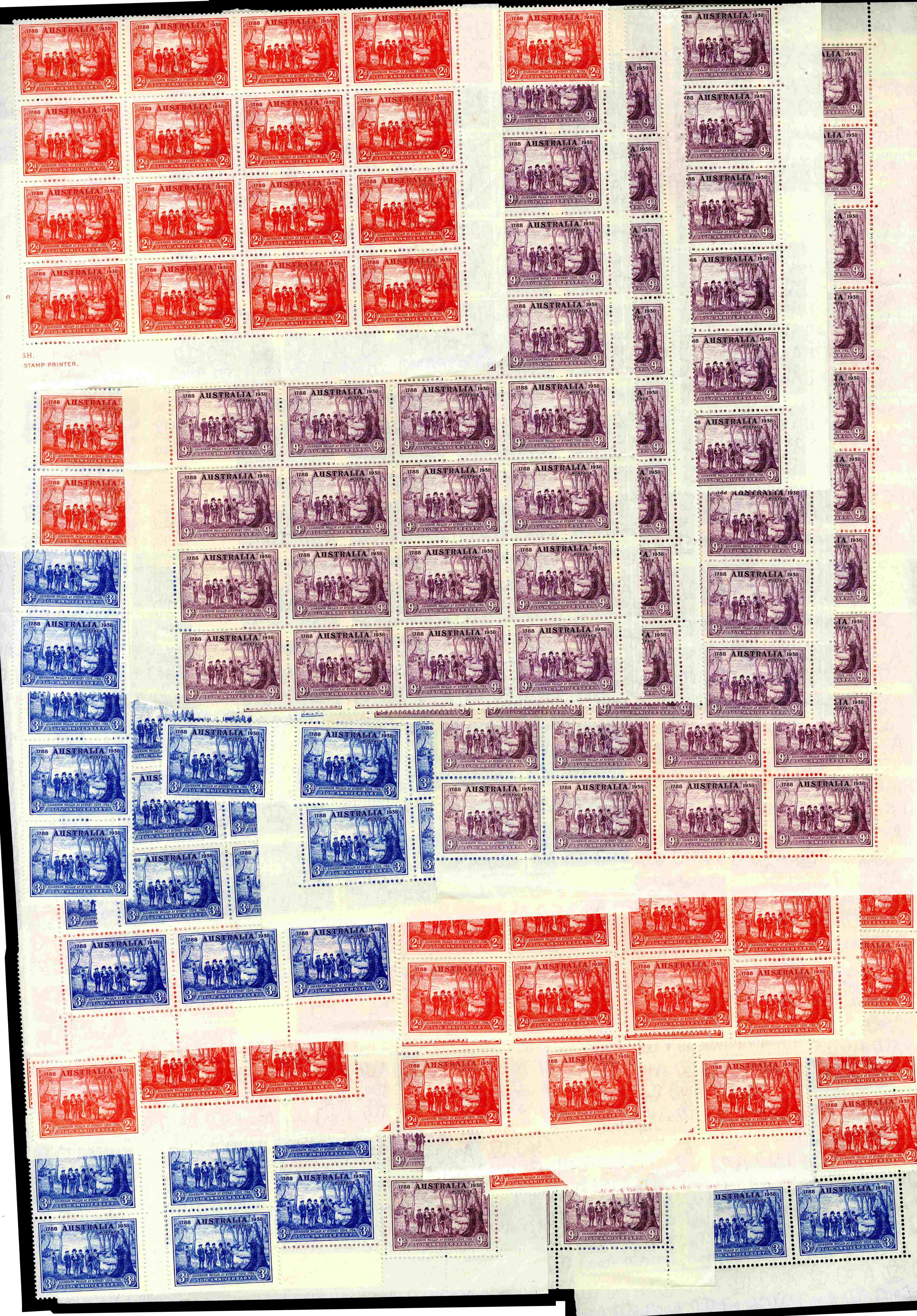 Australia SG 193-5 quantity mint