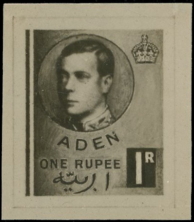 Aden 1936 KEVIII bromide unissued essay