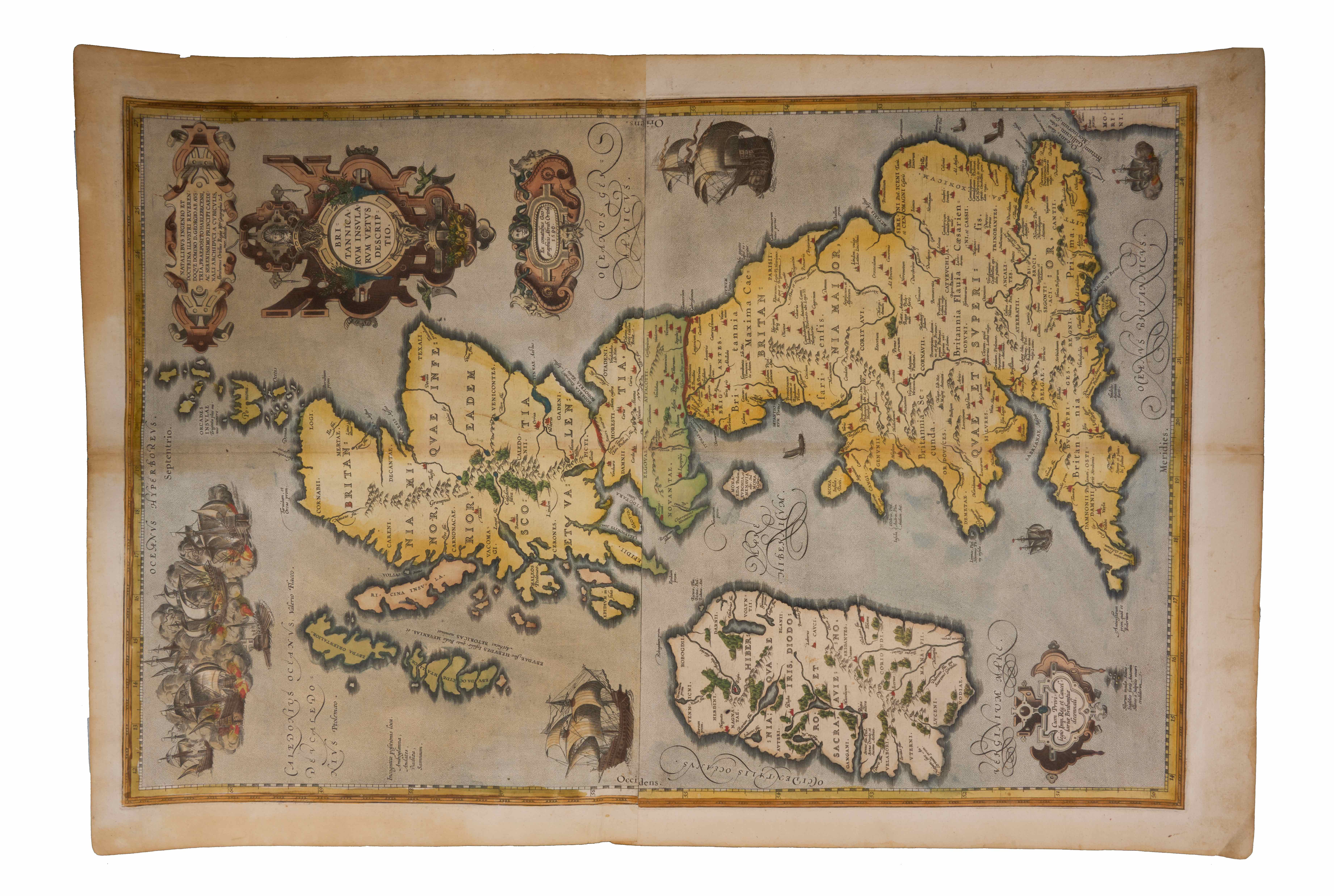 † Ortelius (Abraham): Britannicarum Insularum Vetus Descriptio