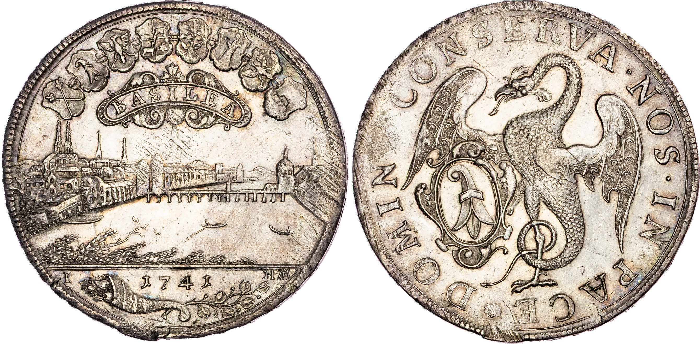 Switzerland, Basel, silver Taler, 1741