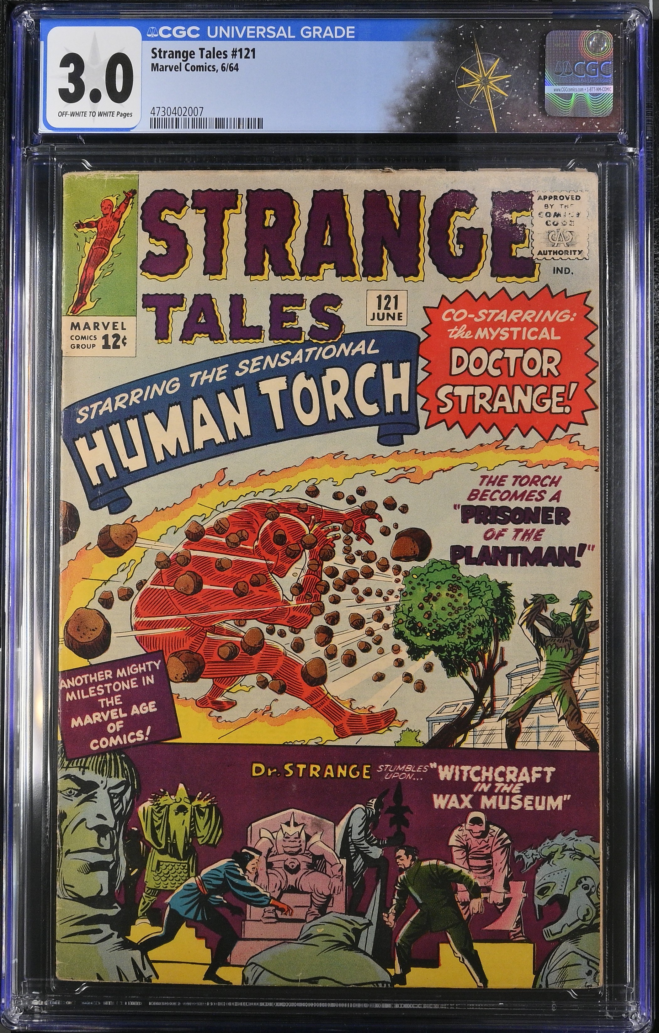 Strange Tales #121 CGC 3.0 1st Cover of Baron Mordo & Plantman Origin Retold (Marvel Comics, 1964) Off-White to White Pages