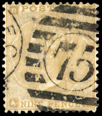 GB 1862  SG87wk Pl.2 Used - Wmk. Inverted VFU