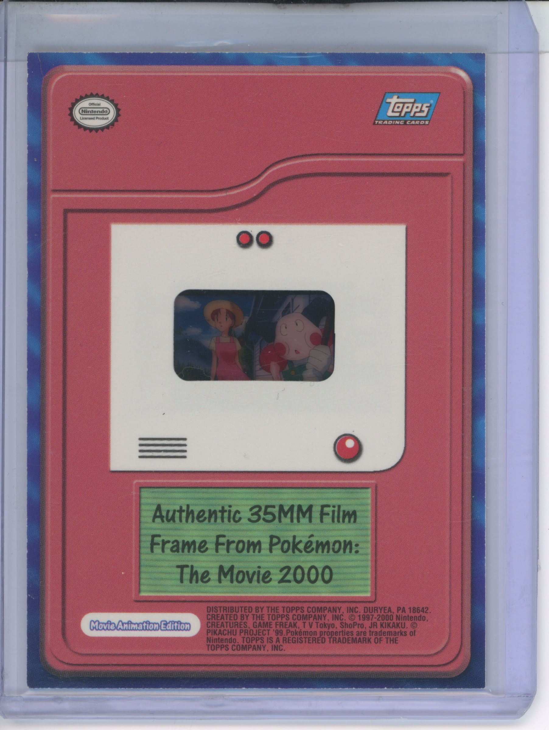 Pokémon Topps - Authentic Film Cell - Pokémon The Movie 2000