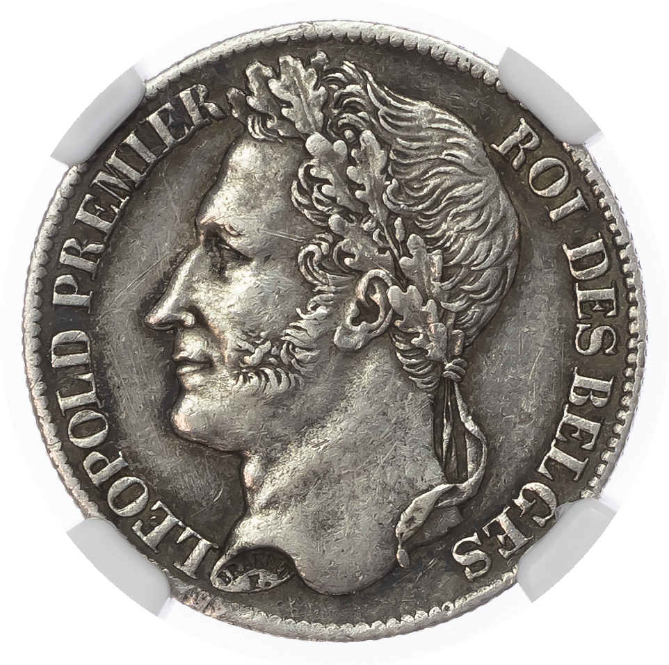 Belgium. Leopold I AR 1 Franc. 1834.