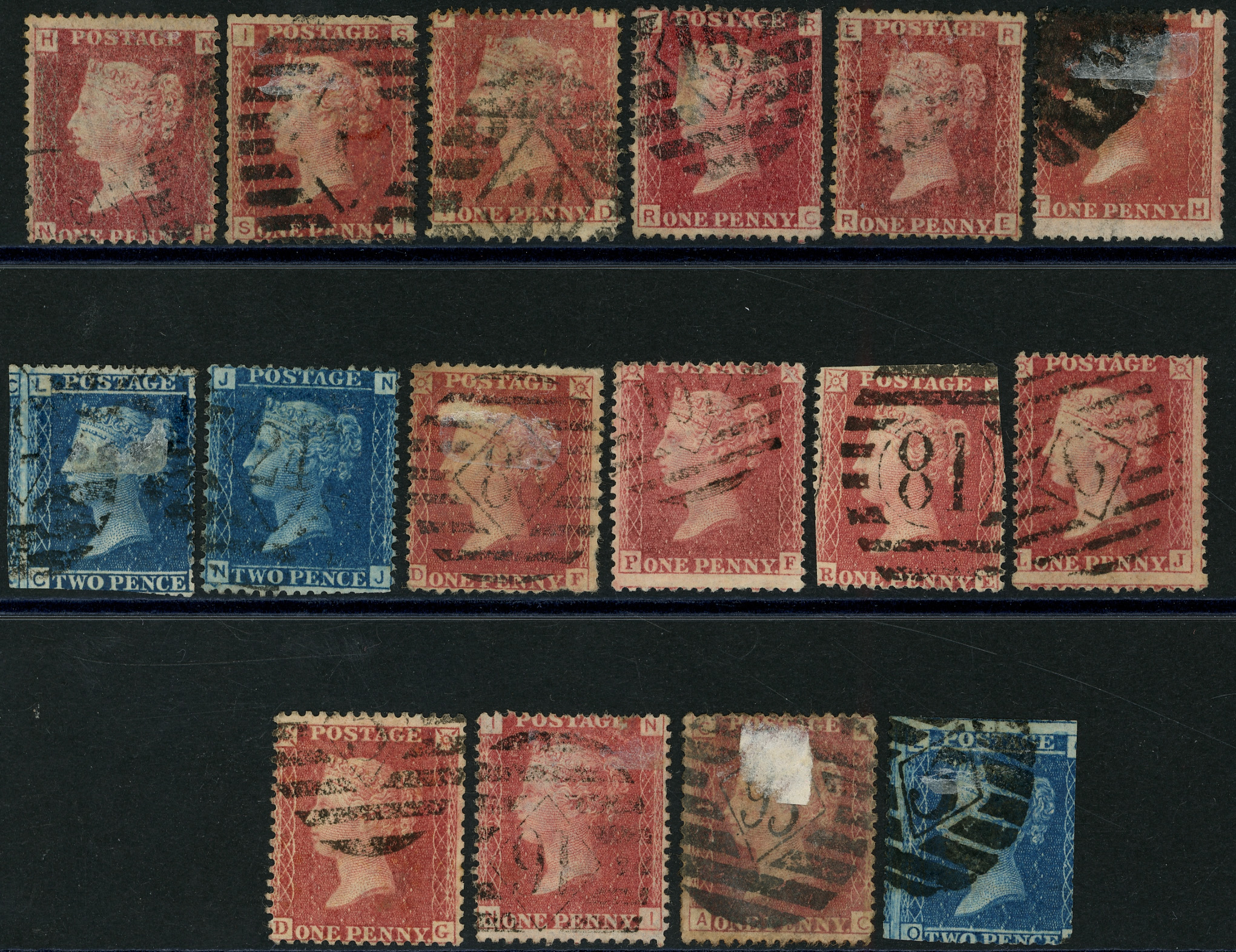 Great Britain 1867 J. & C. Boyd % Co official underprints collection