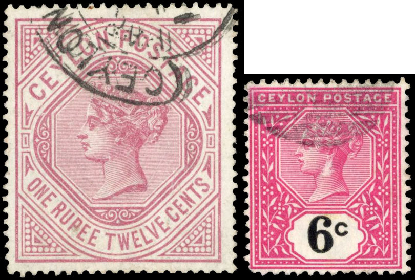 Ceylon 1885-1900 collection used