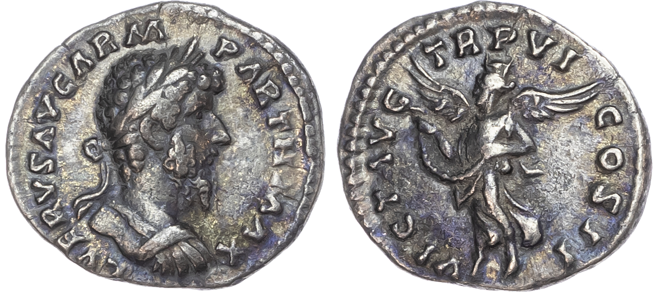 Lucius Verus (AD 161-169) AR Denarius, Rome, 2.87g. 