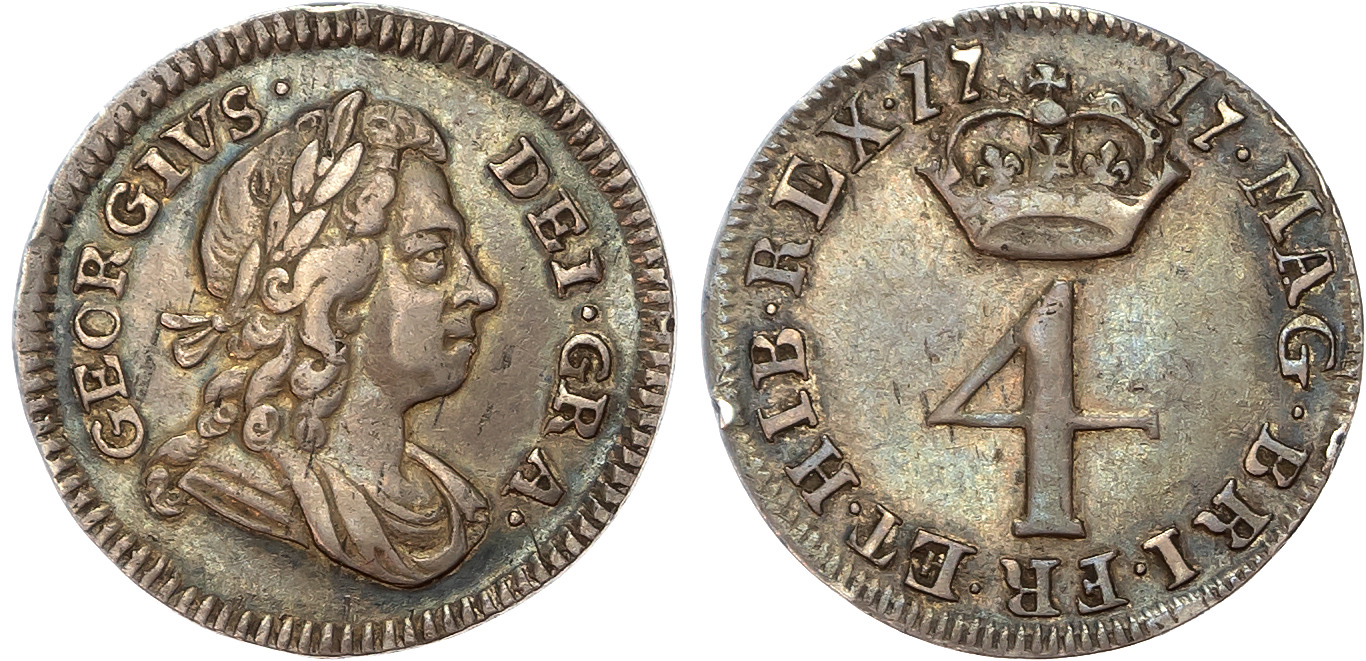 George I (1714-1727) Fourpence, 1717.