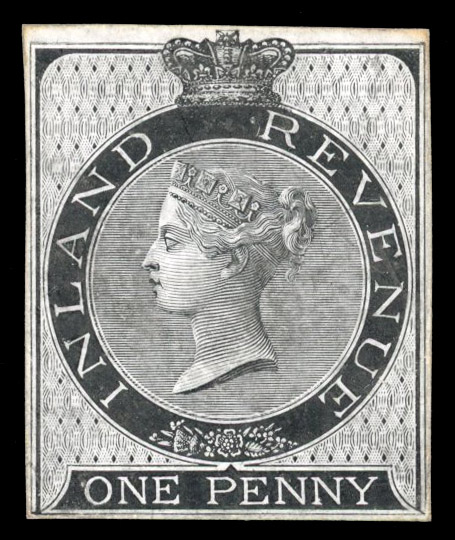 GB Inland Revenue 1862 1d Die Proof