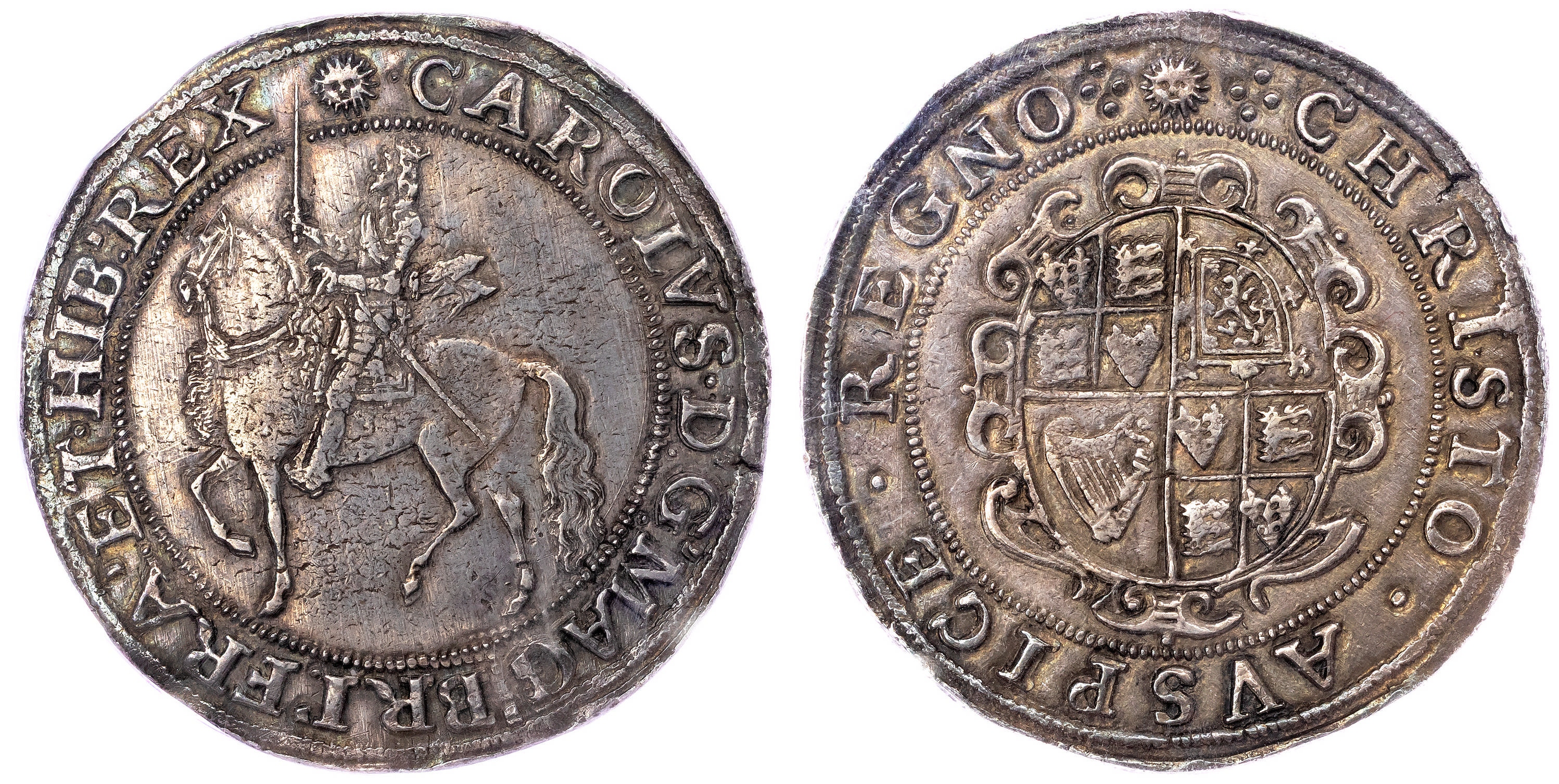 Charles I (1625-49), AR Crown, Tower Mint under Parliament (1642-49). NGC AU55