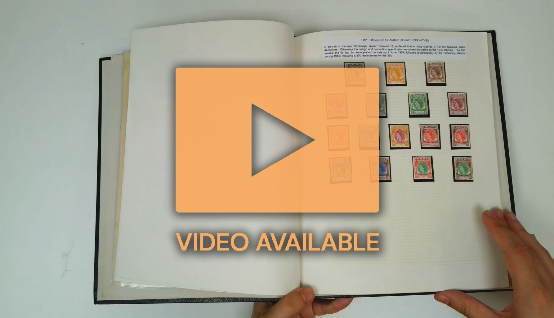 Malayan States mint collection in album