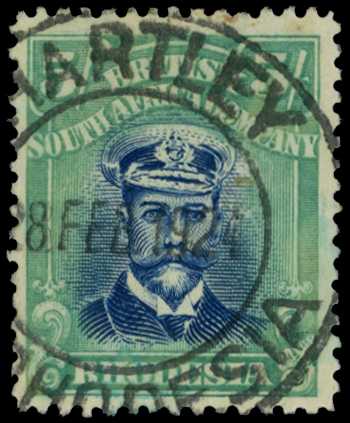 1922-3 5/- Head Die IIIB, perf 14, white...