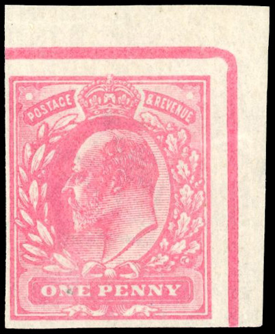 GB SG 219 1906 1d colour trial