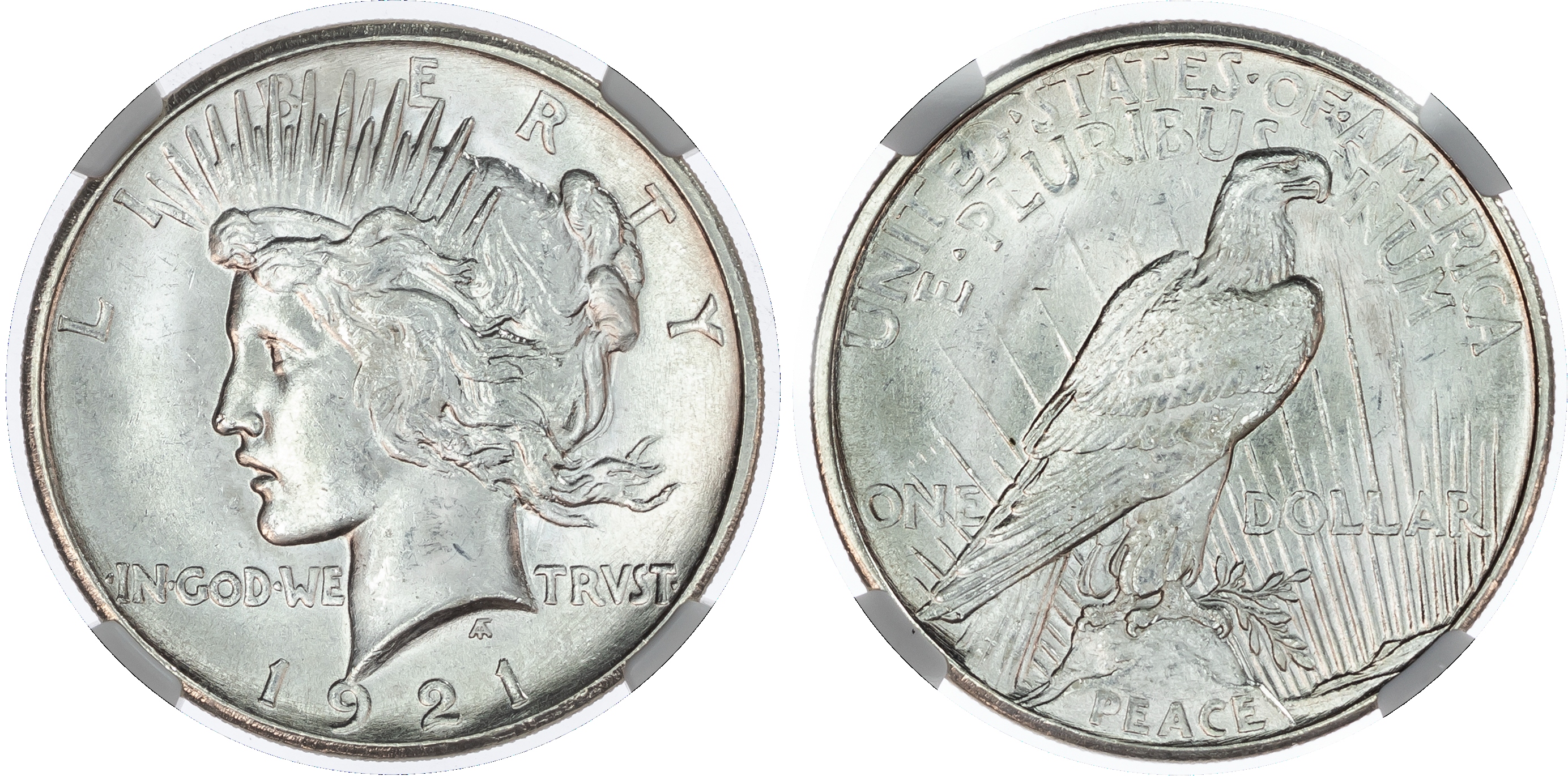 USA, silver Peace Dollar, 1921, Philadelphia, 26.79g.