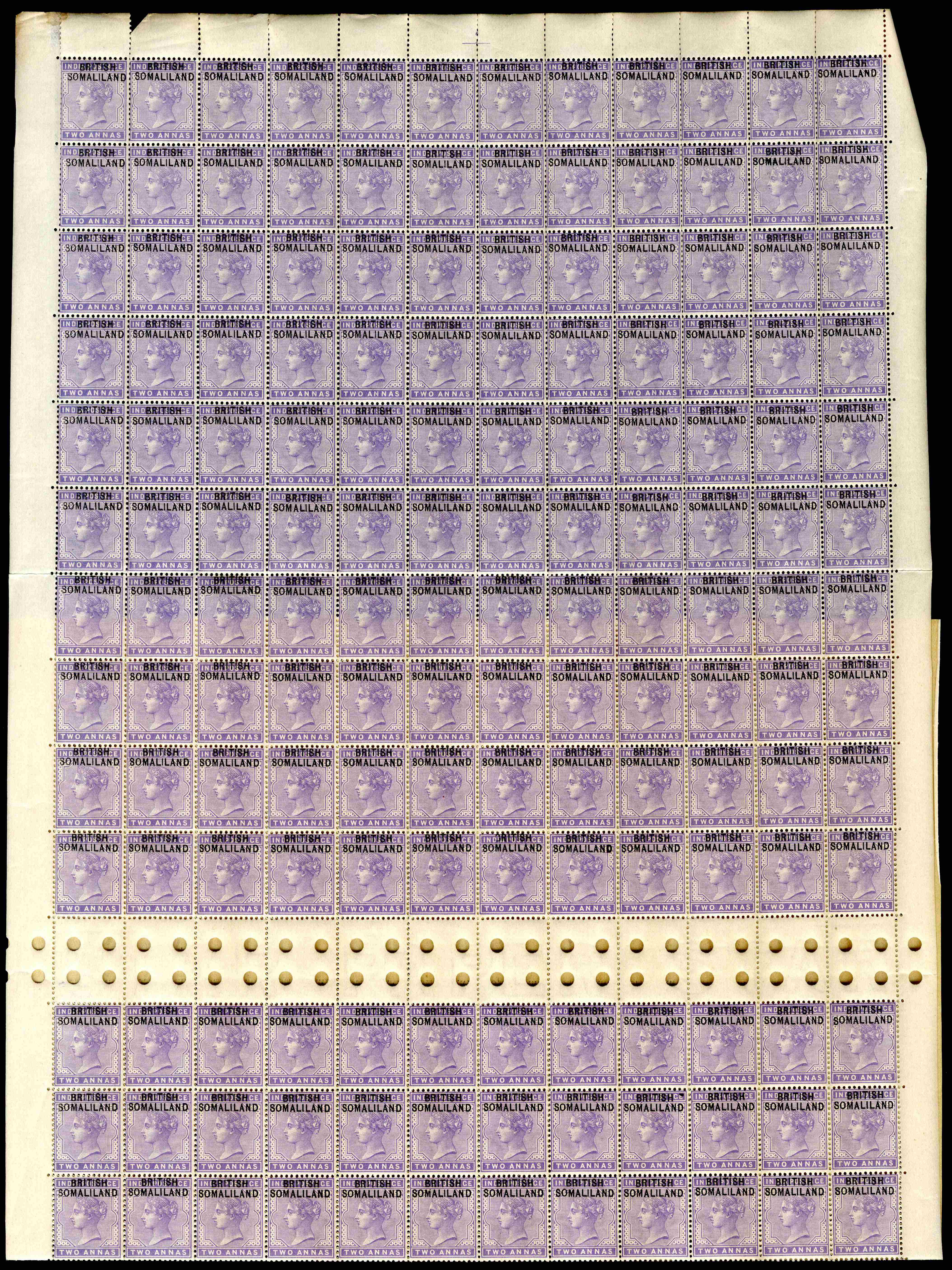 Somaliland SG 3, a, b sheet mint