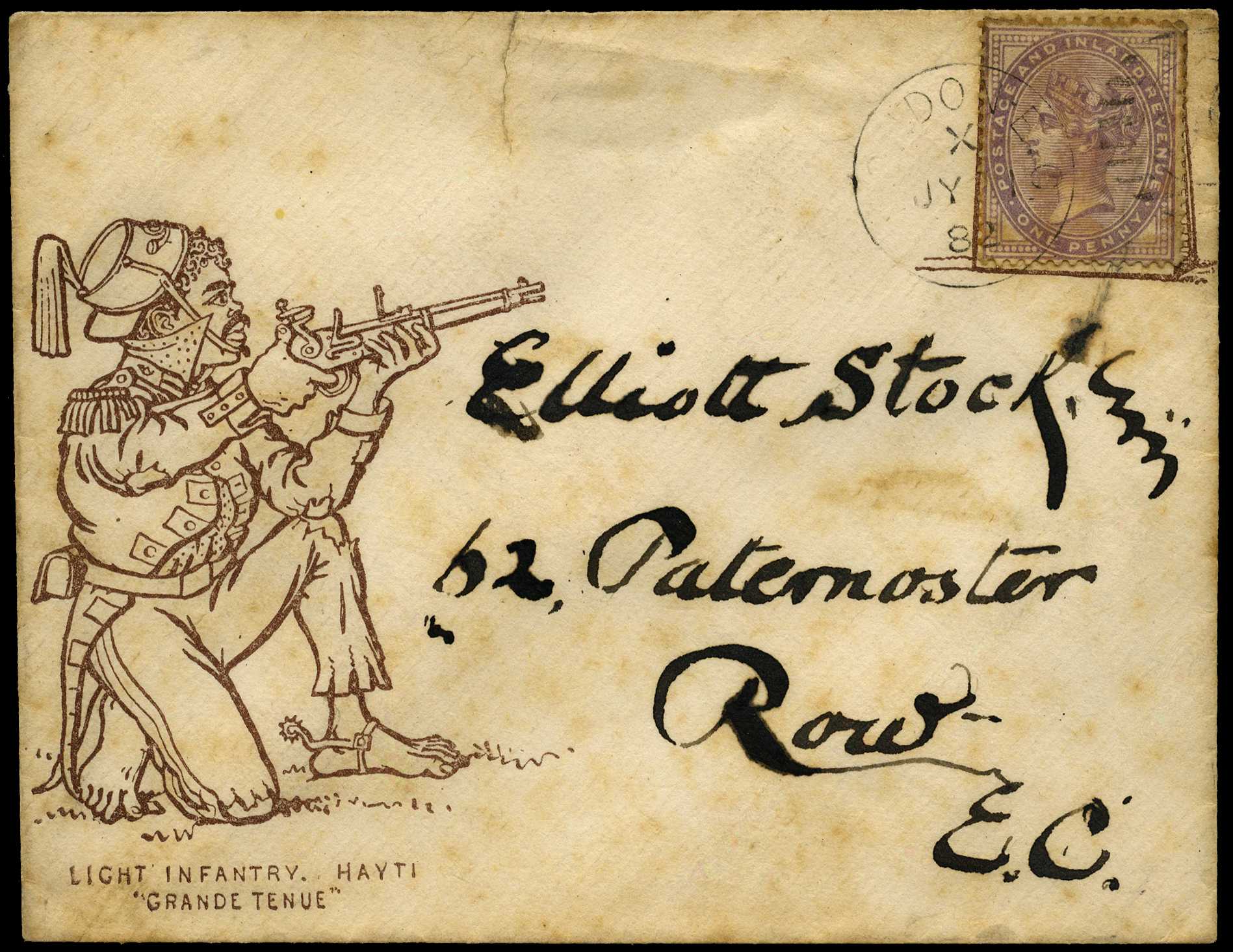 ILLUSTRATED ENVELOPE: 1882 illustrated...