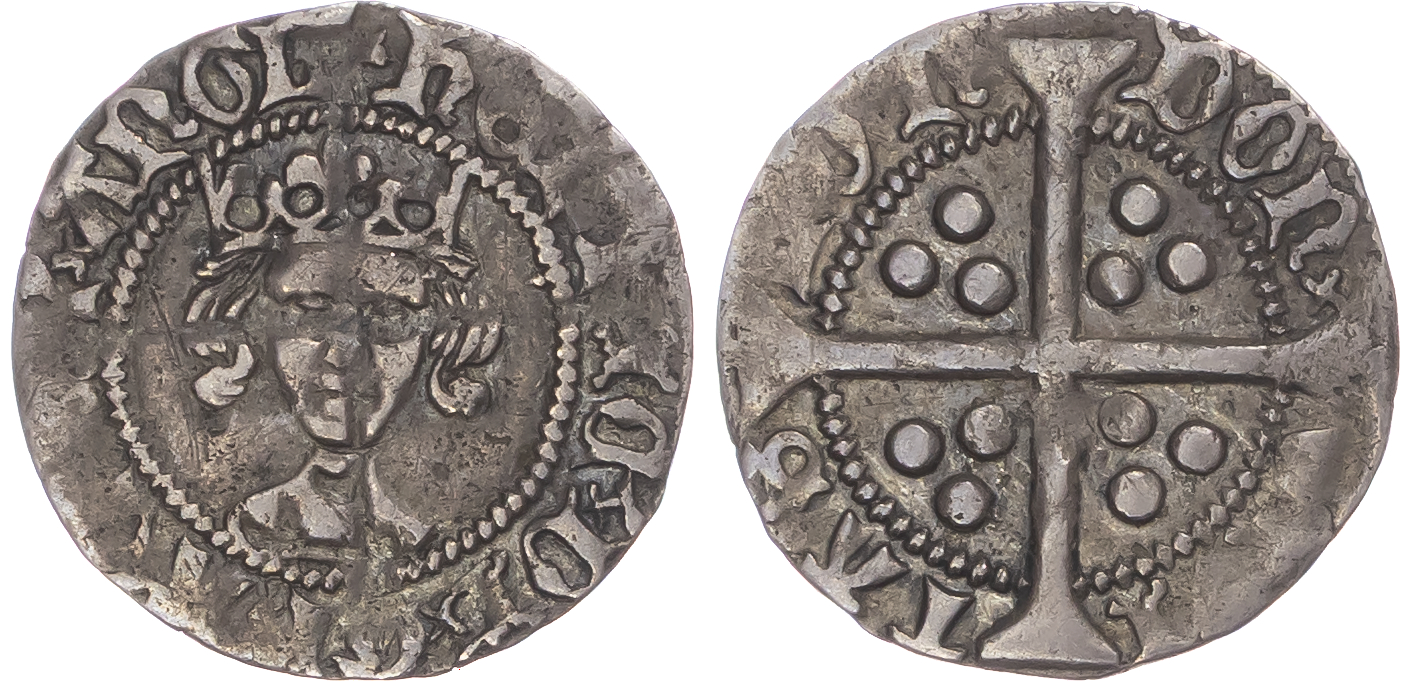 Henry V (1413-1422), AR Penny, Class G, no marks in field.