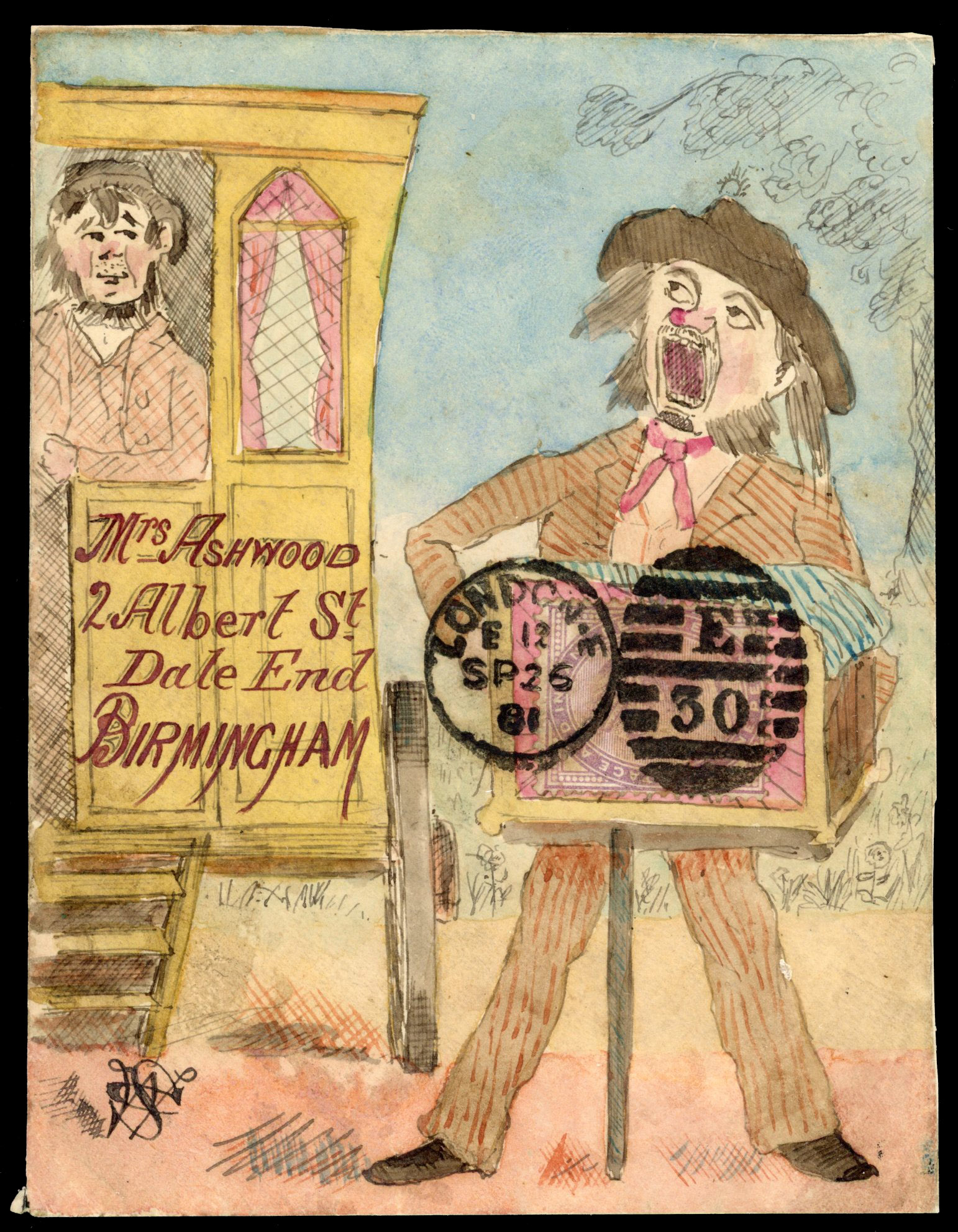 Illustrated Front addressed to Birmingham