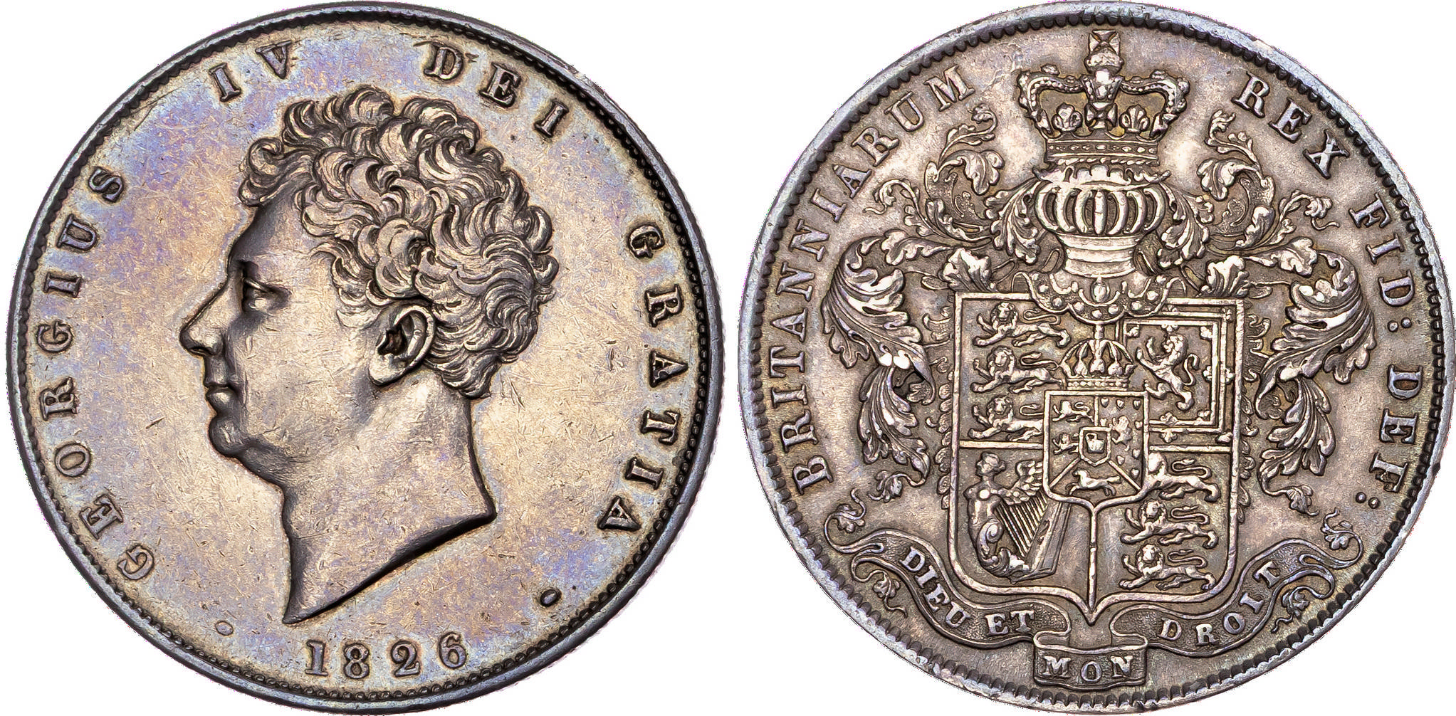 George IV (1820-1830), AR Halfcrown, 1826.
