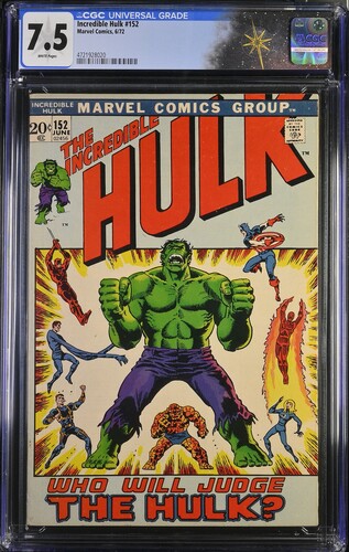 Incredible Hulk #152 CGC 7.5 President Richard Nixon and Spiro Agnew cameo (Marvel Comics, 1972)
