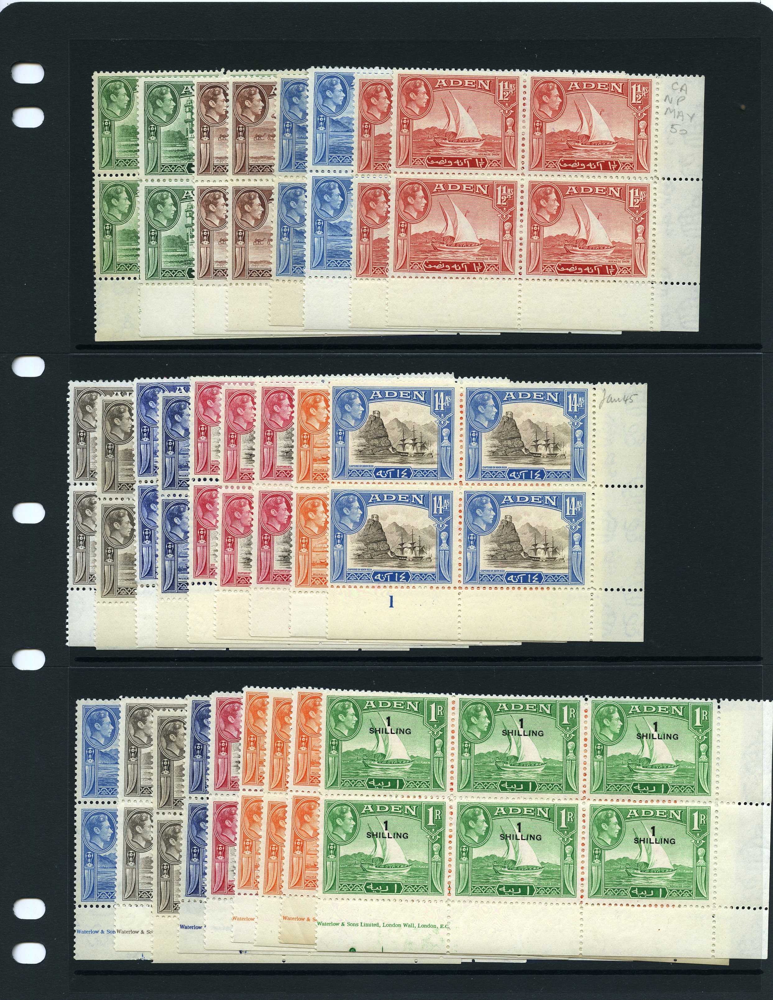 1939-51 unmounted mint Plate blocks (26),...