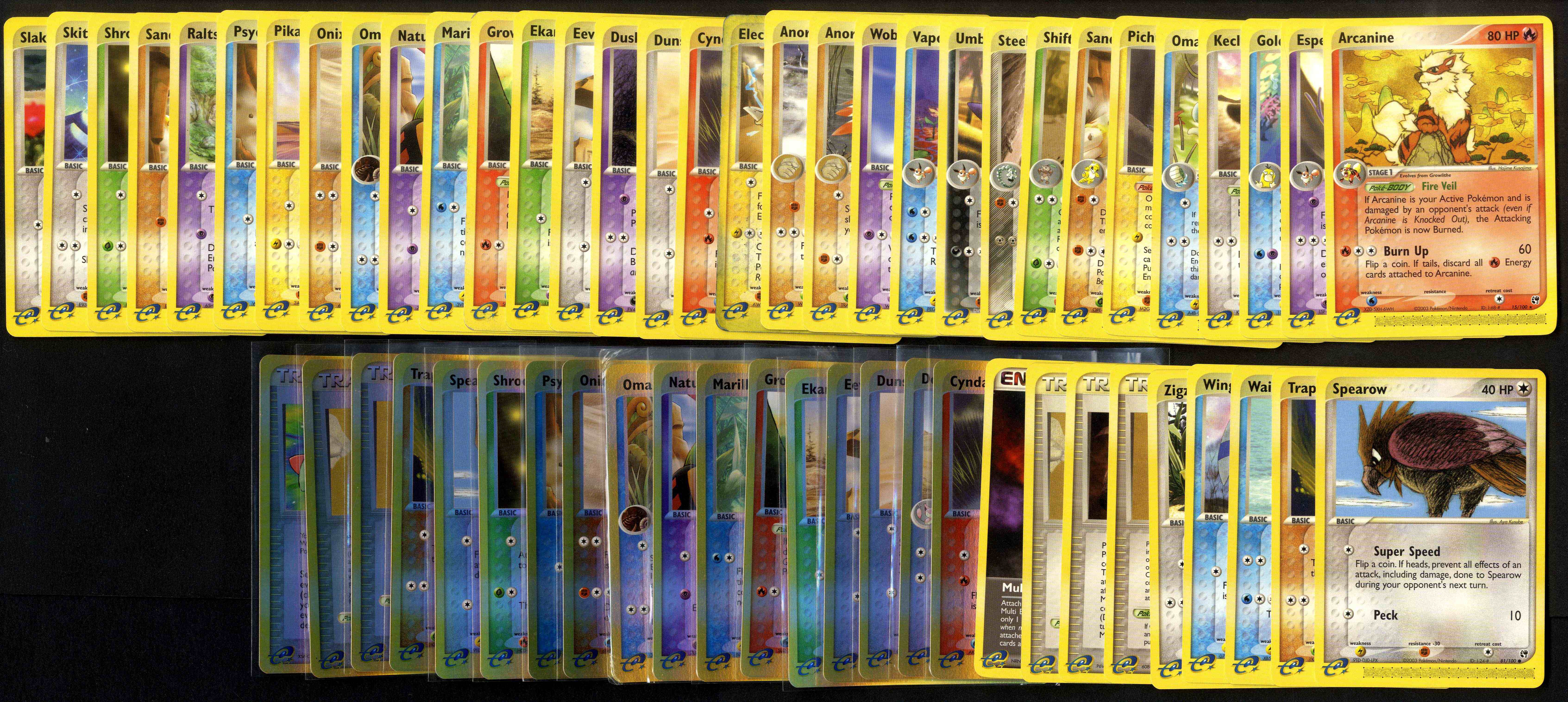 EX Sandstorm - Partially Complete - 41/100 + 17 Reverse Holo