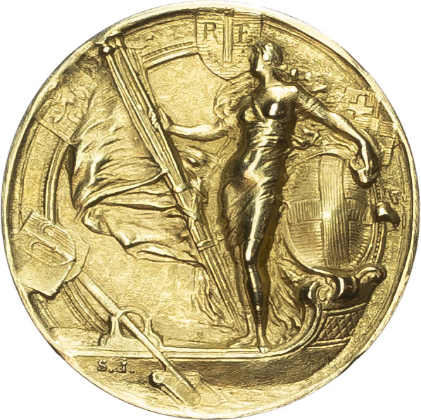France, Macon. European Rowing Championships AV Medal. 1920. 