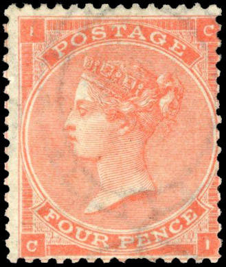 GB SG 80 1862 3d pale red mint