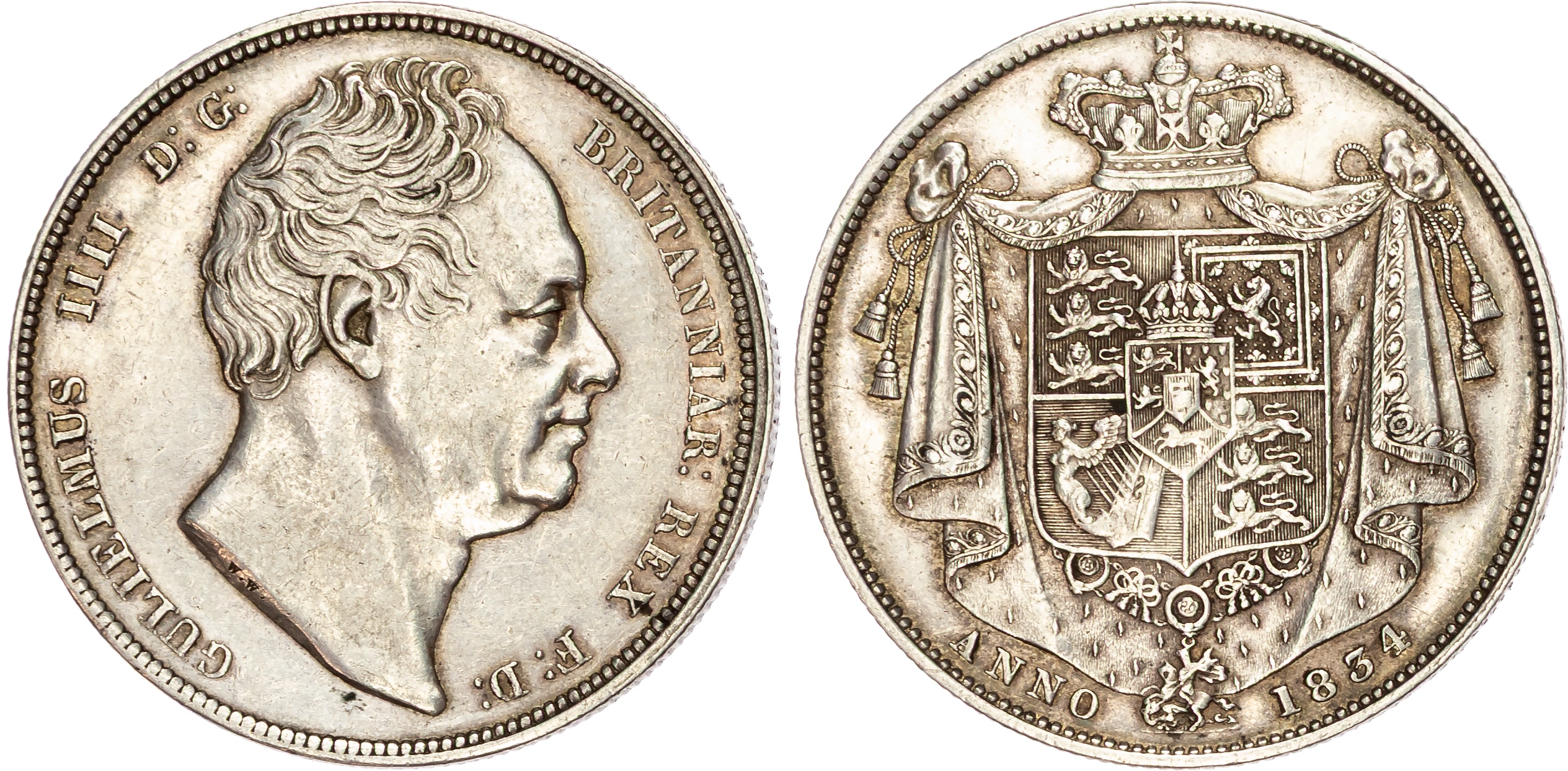 William IV (1830-1837) Halfcrown, 1834. 