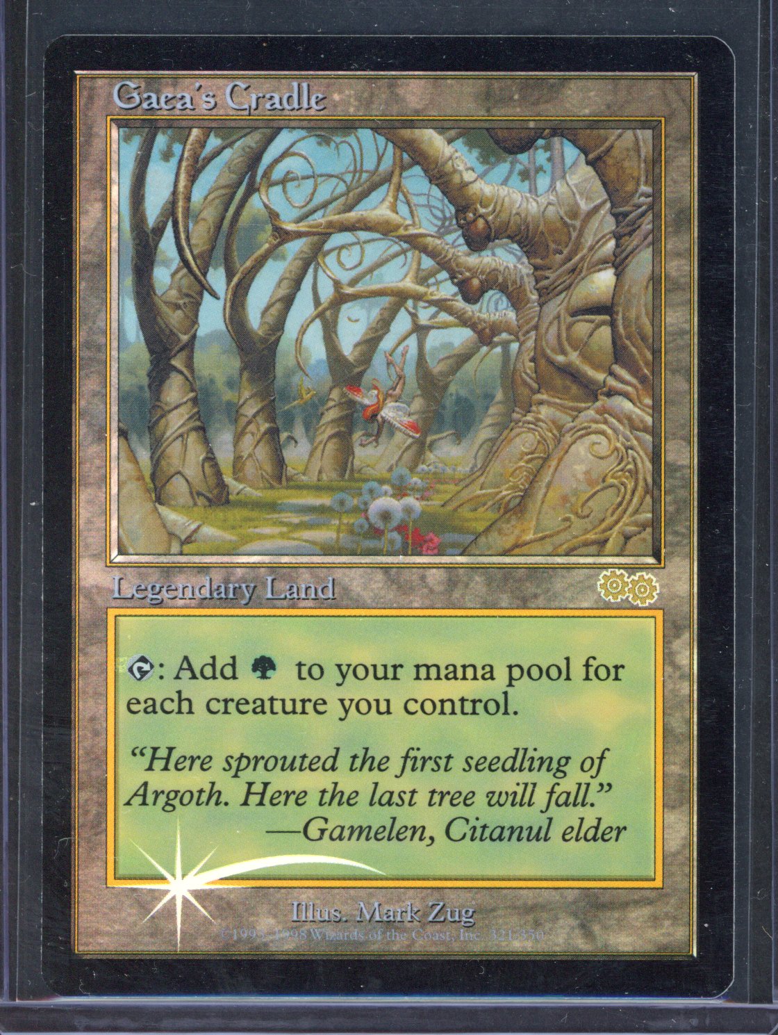 Magic The Gathering - Foil Gaea's Cradle - Judge Foil - Very Light Play