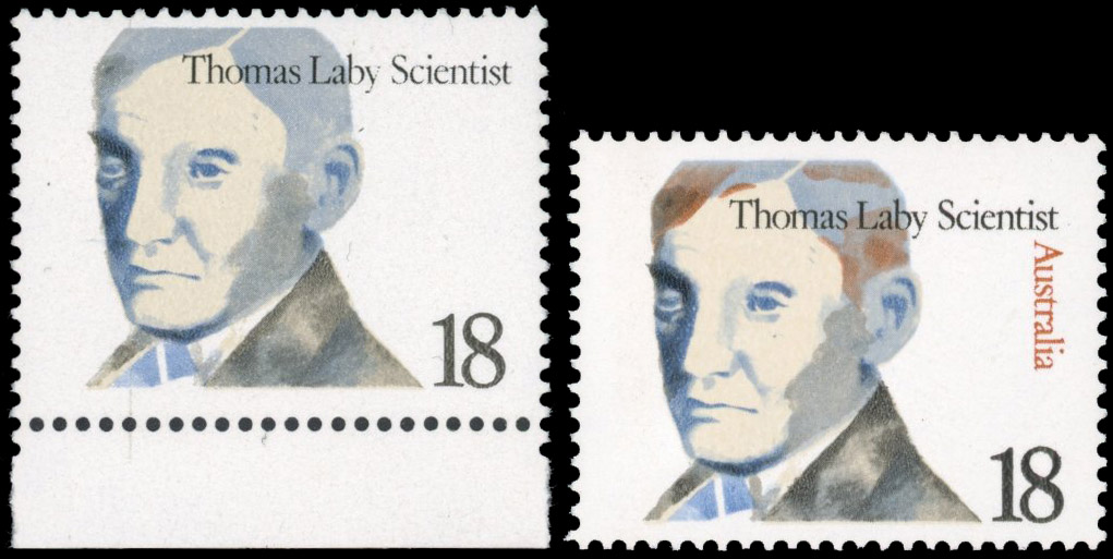 Australia 1976 Famous Australians 18c Thomas Laby, red-brown omitted, SG 638a