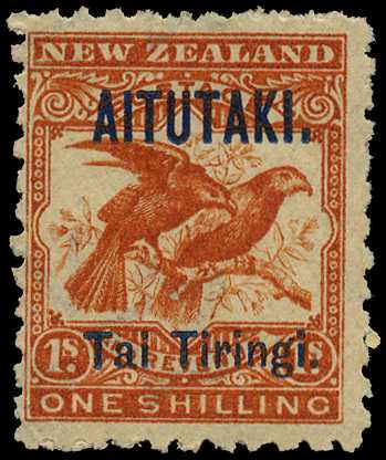 1903-11 1/- orange-red, o.g., small album...