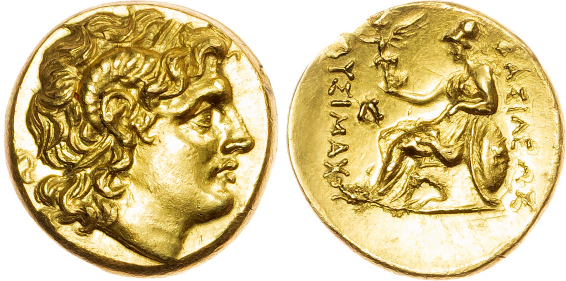 Kingdom of Thrace, Lysimachos (323-281 BC) AV Stater, likely Pella, c. 286-281 BC, 8.58g.