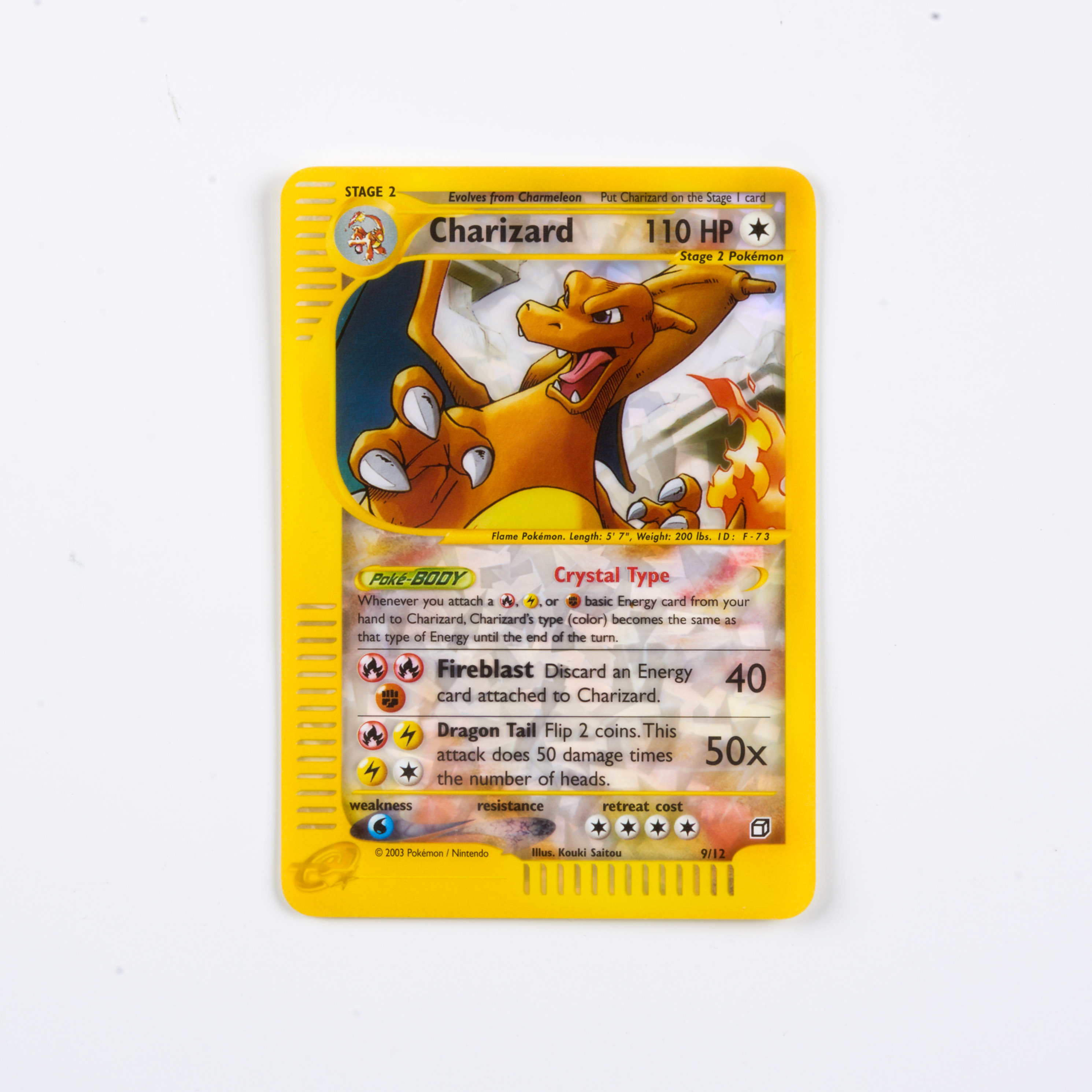 'Crystal' Charizard 9/12 Oversized Box-Topper - NM